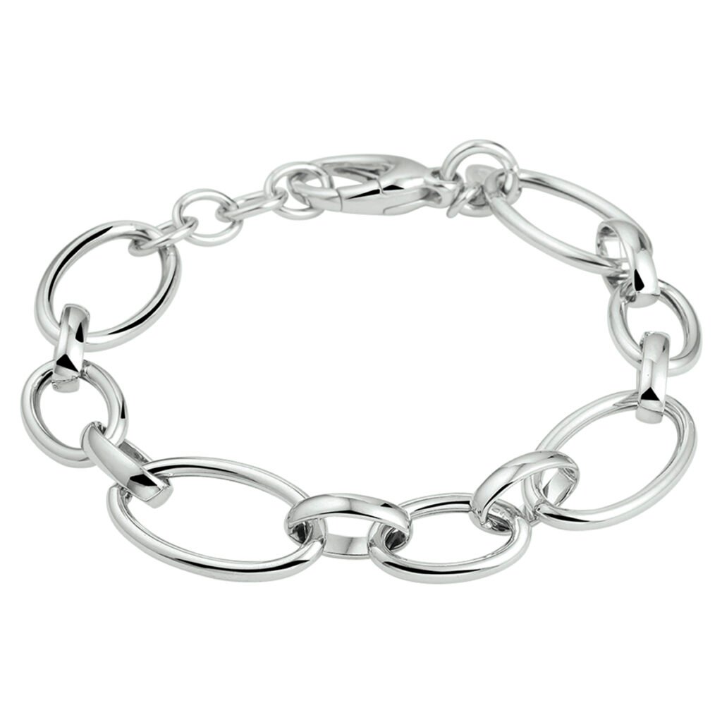 armband draadschakel 12,5 mm 18,5 + 1,5 cm