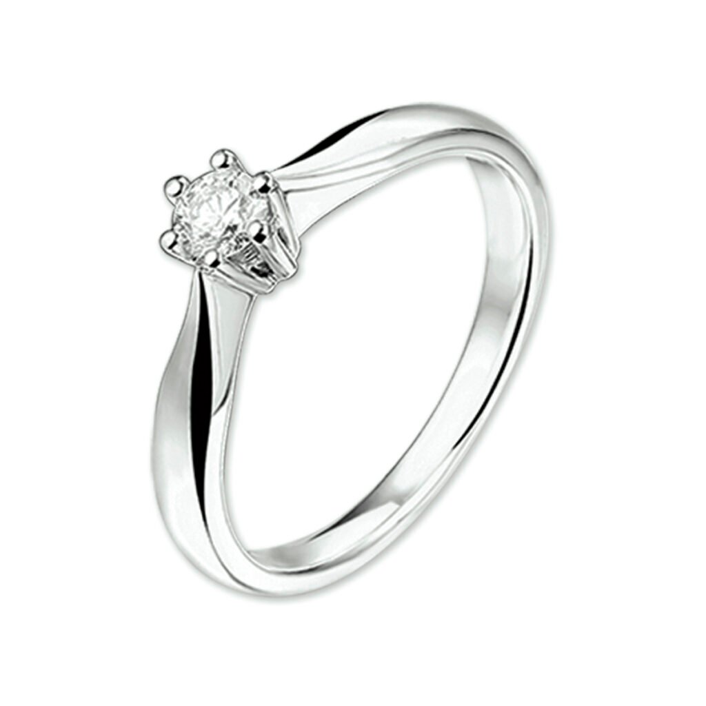 ring diamant 0.25ct h si
