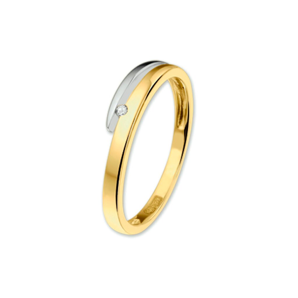 ring diamant 0.02ct h si
