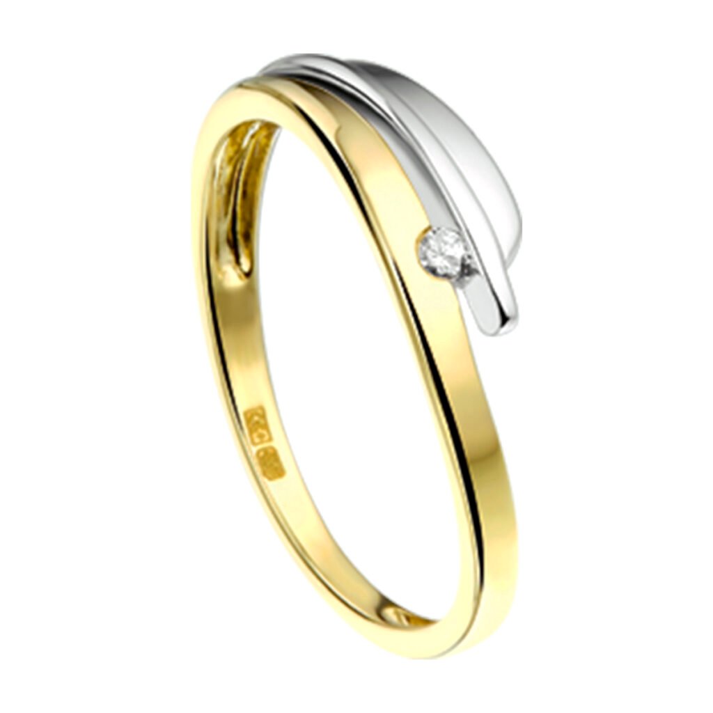 ring diamant 0.030ct h si