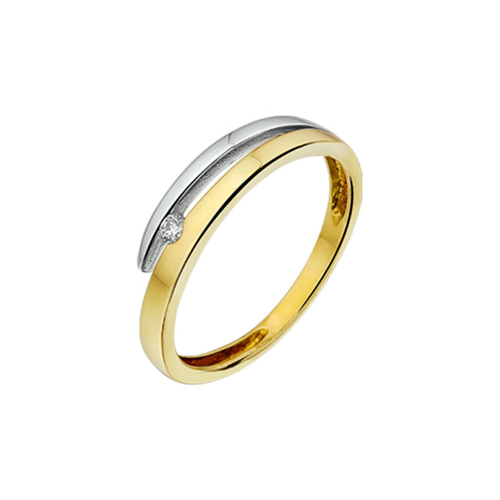 ring diamant 0.035ct h si