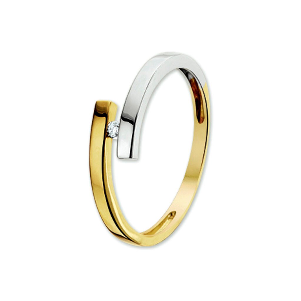 ring diamant 0.03ct h si