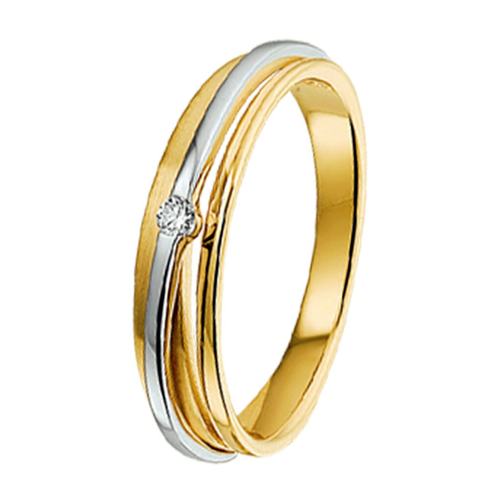 ring diamant 0.03ct h si