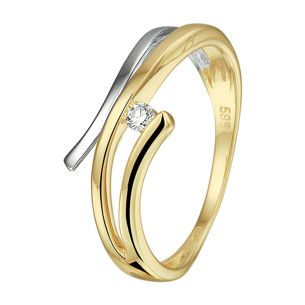 ring diamant 0.04ct h si