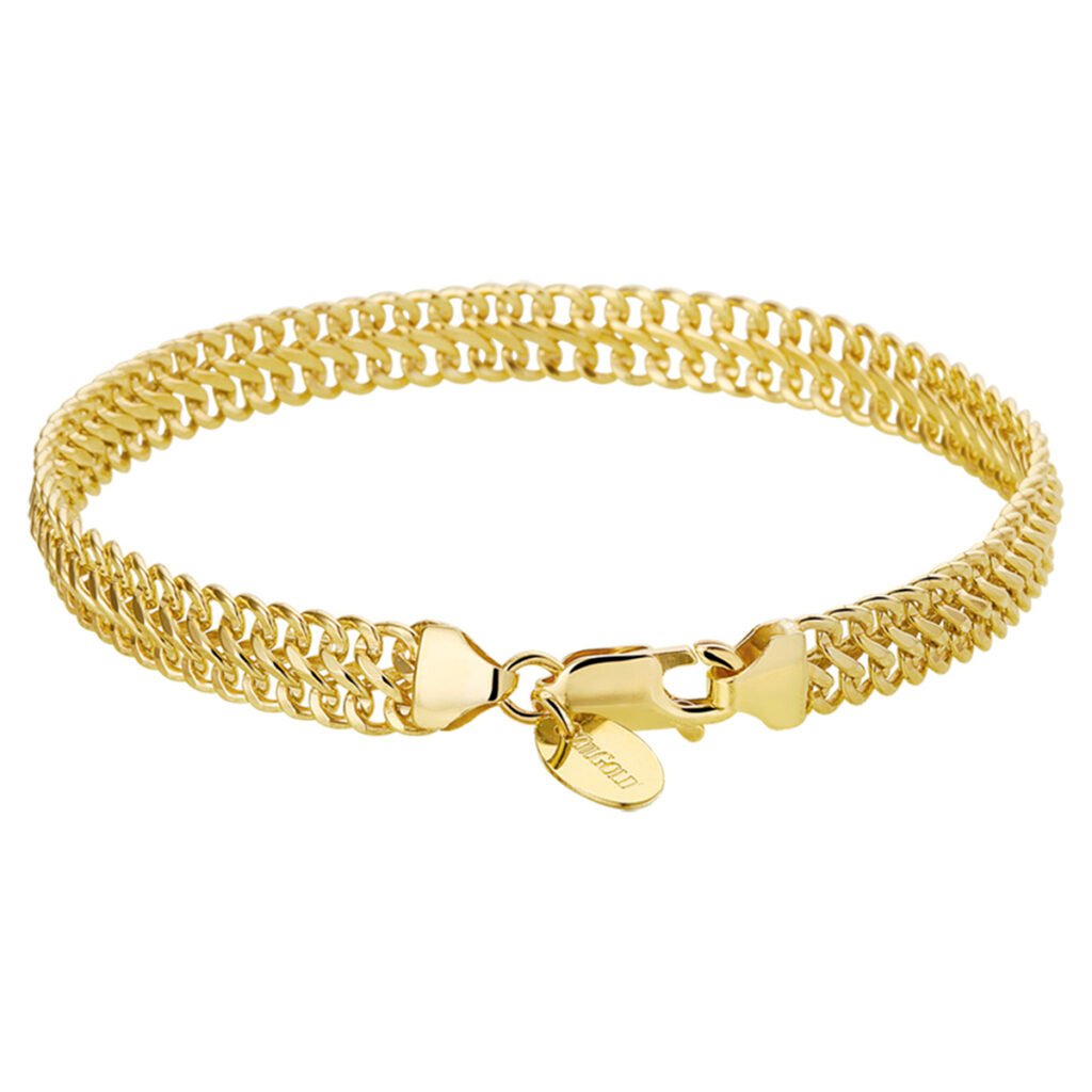 armband dubbel gourmette 6,5 mm