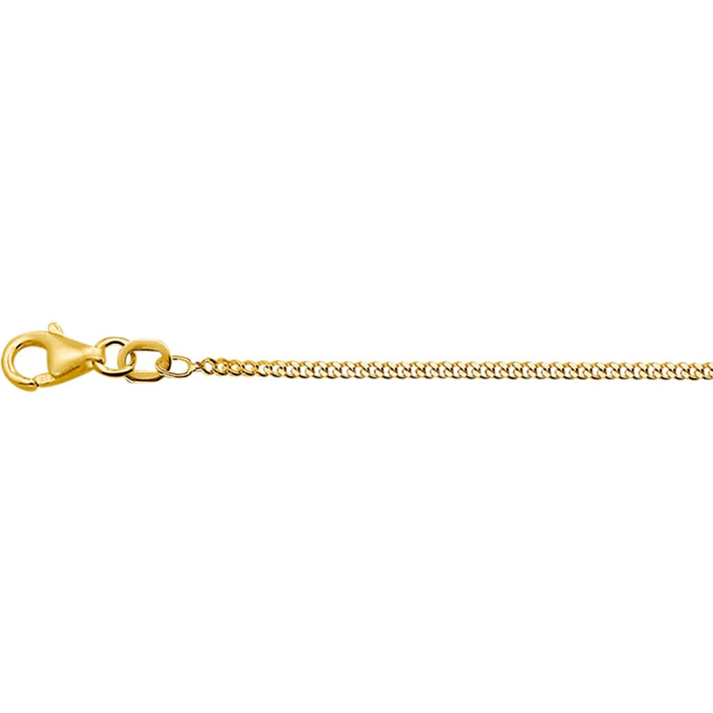 9k collier gourmette 4-zijdes geslepen 1,4 mm