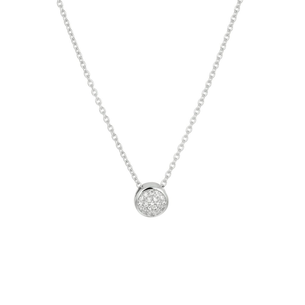 collier rond zirkonia