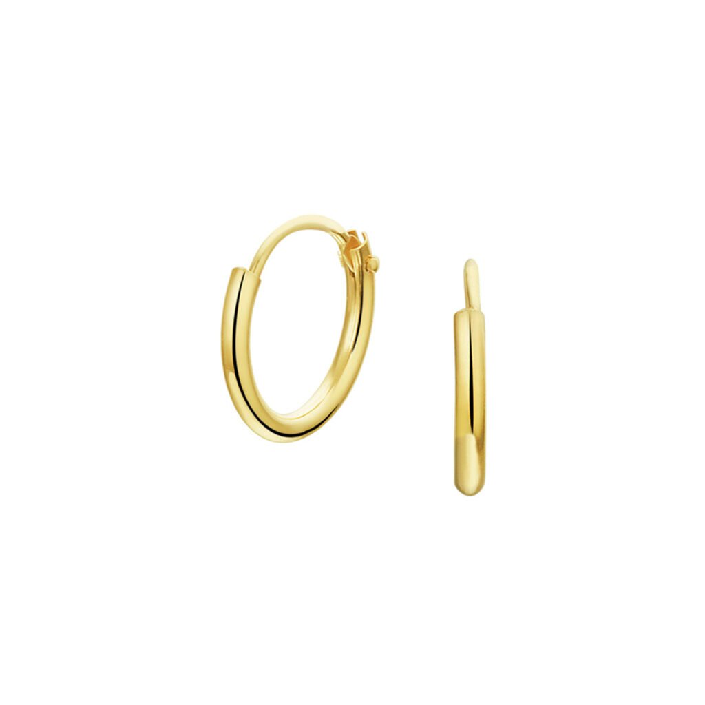 9k oorringen ronde buis 1,3 mm