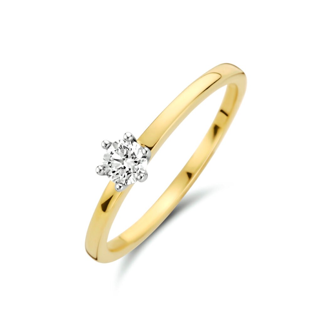 ring diamant 0.20ct h si