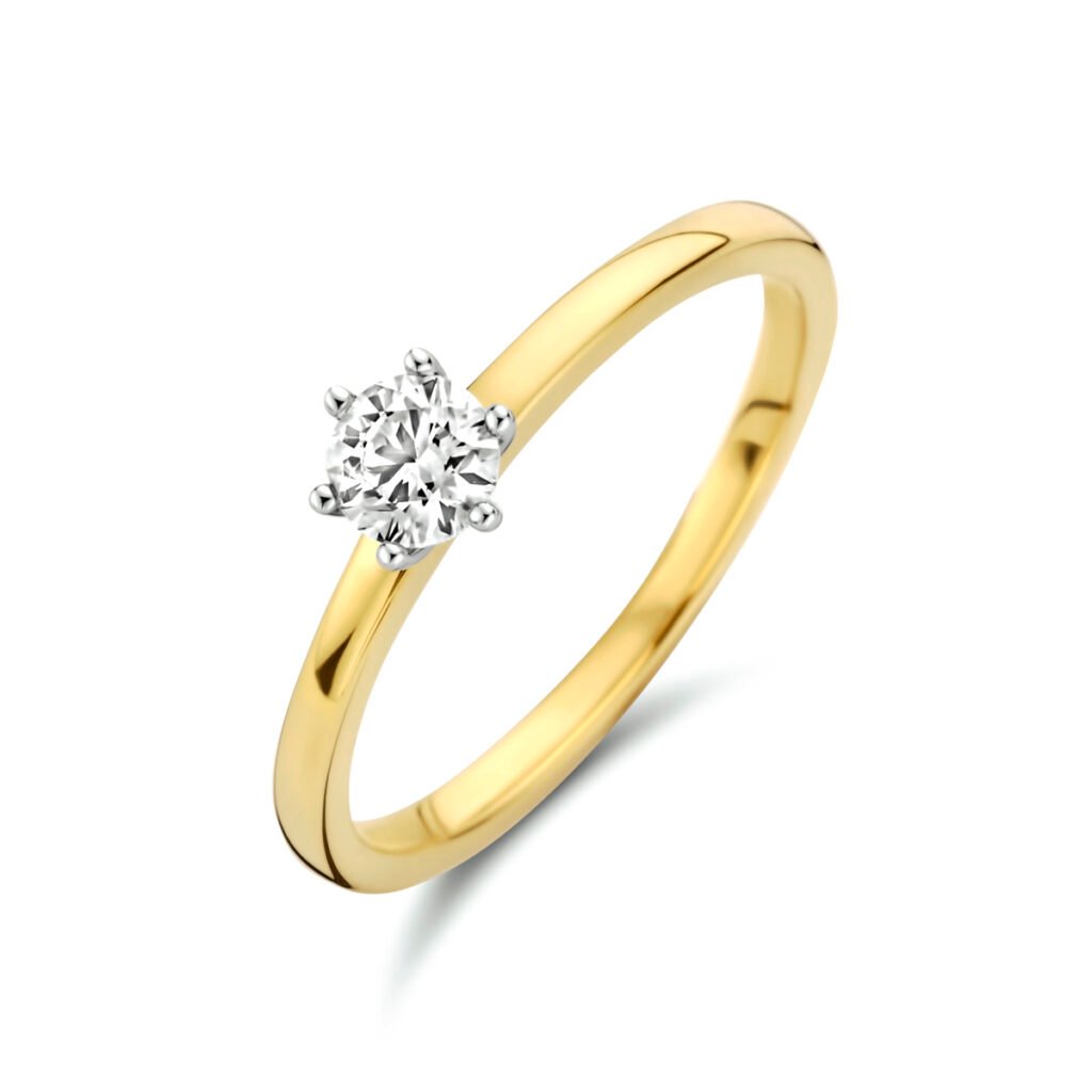 ring diamant 0.25ct h si