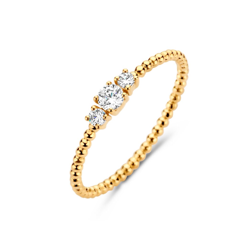 ring trilogie bolletjes zirkonia