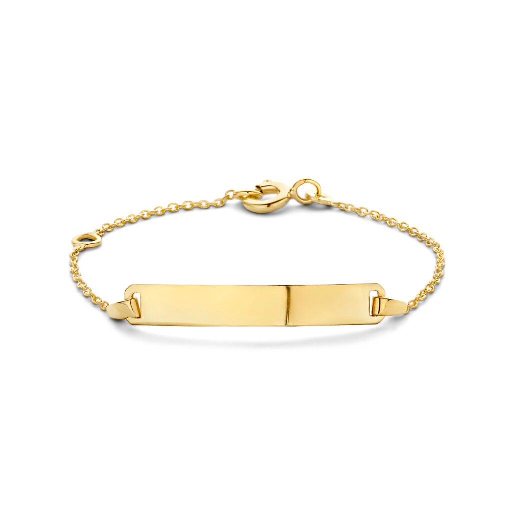 9k graveerarmband plaat 4,0 mm