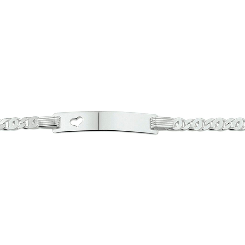 graveerarmband hart plaat 5,0 mm