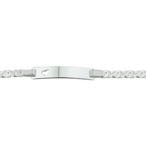 graveerarmband hart plaat 5,0 mm