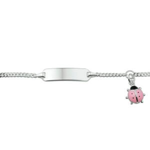 graveerarmband lieveheersbeestje plaat 5,0 mm