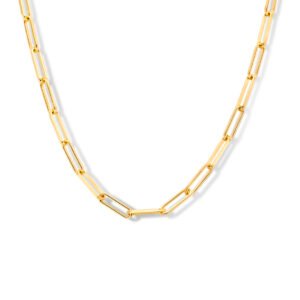 collier paperclip vierkante buis 3,0 mm 41 + 4 cm