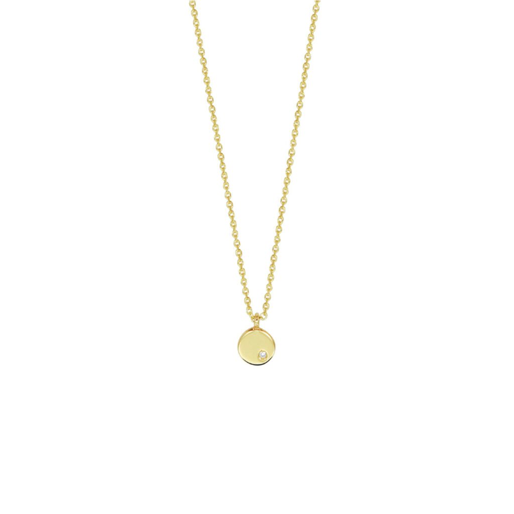 collier rondje diamant 0.005ct h si 41-43-45cm