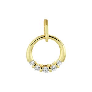hanger rondje zirkonia