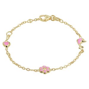 armband diverse bedels 11 - 13 cm