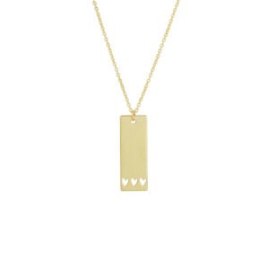 graveercollier hartjes 41 - 43 - 45 cm