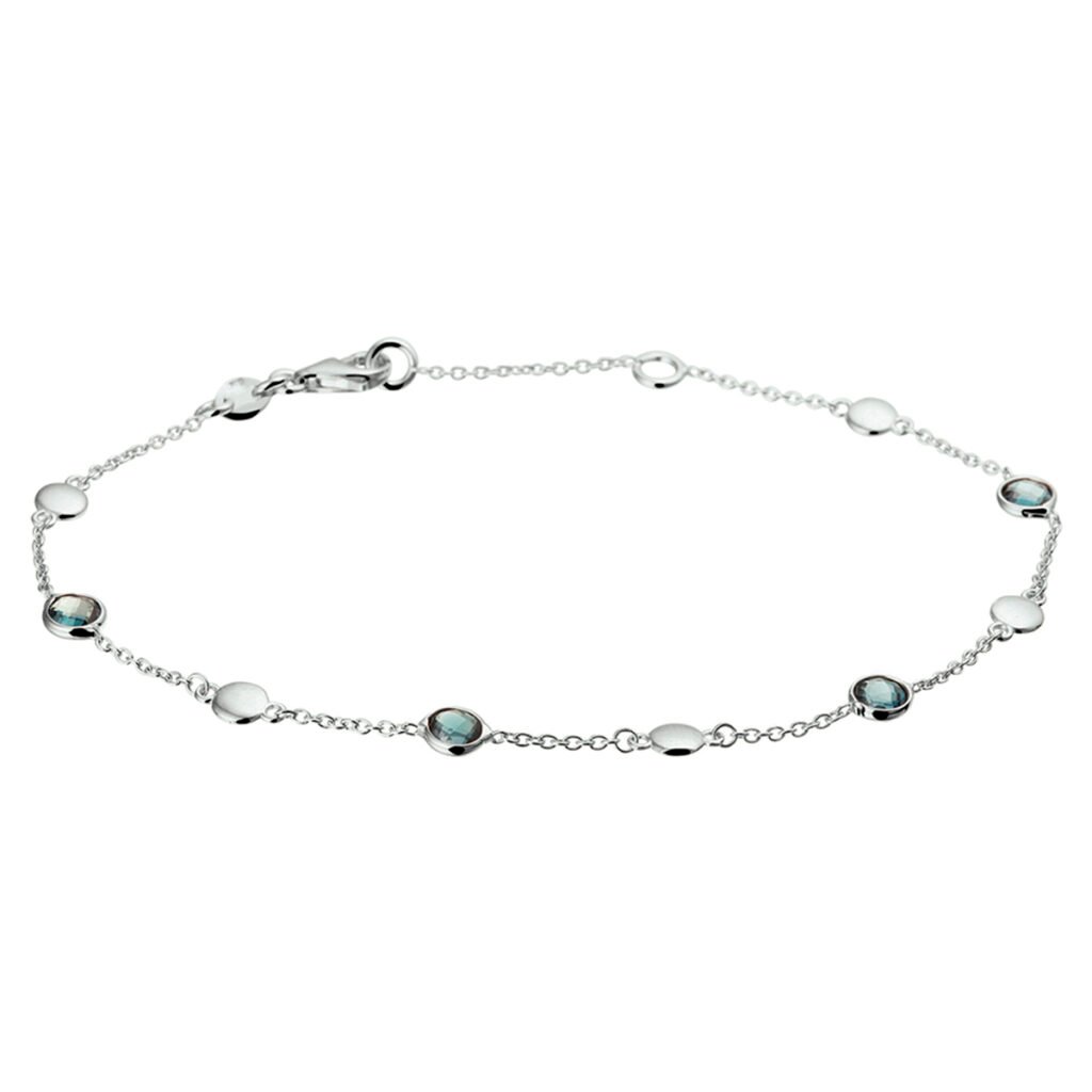 armband london blue topaas 17 + 2 cm