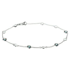 armband london blue topaas 17 + 2 cm
