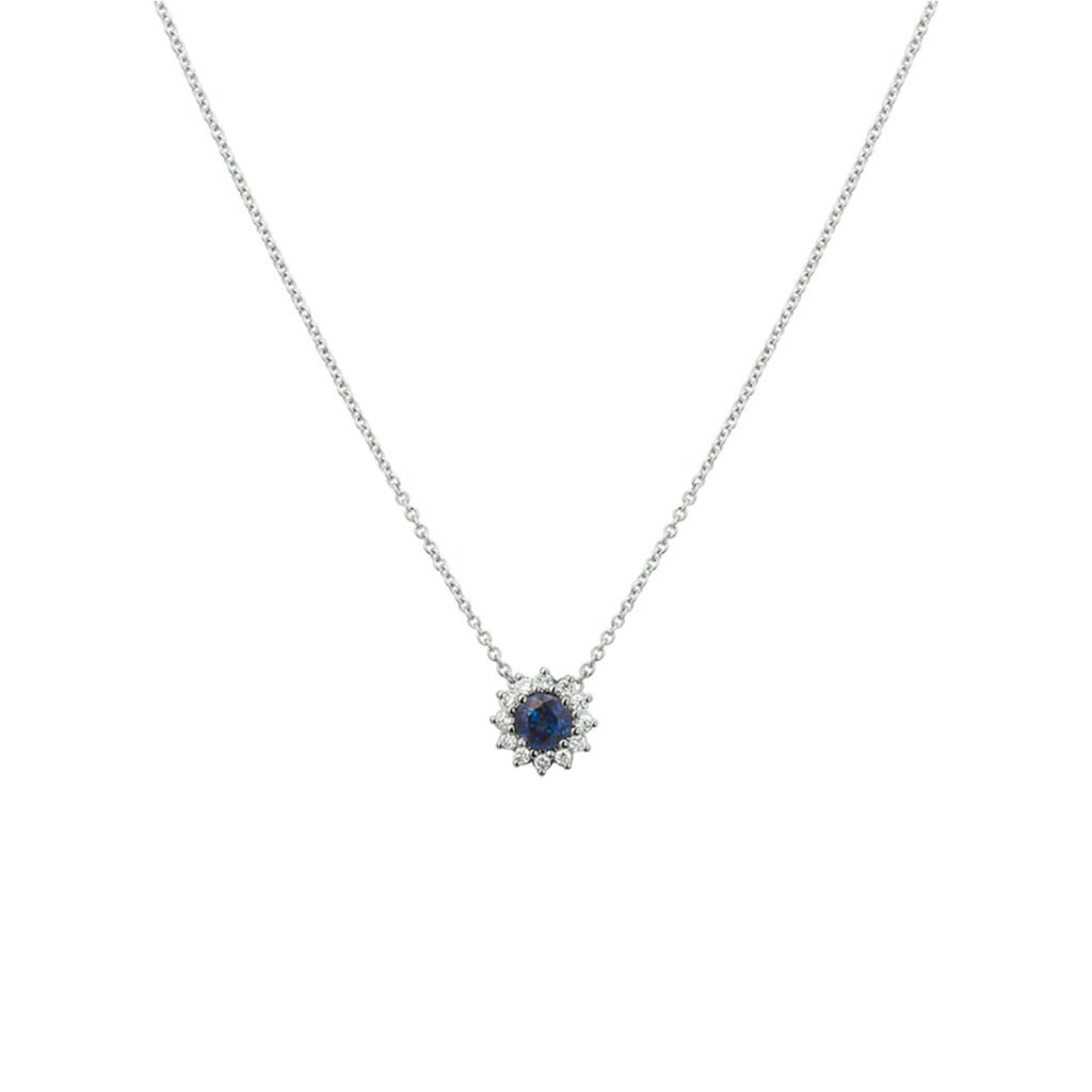 collier saffier en diamant 0.09ct h p1