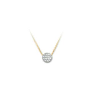 collier diamant 0.07ct h si 40 + 2 cm