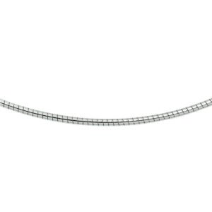 collier omega zilveren kern 1,5 mm
