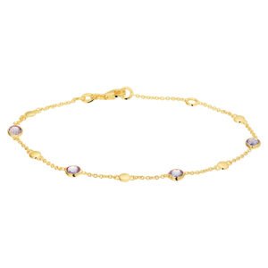 armband amethist 17 - 19 cm