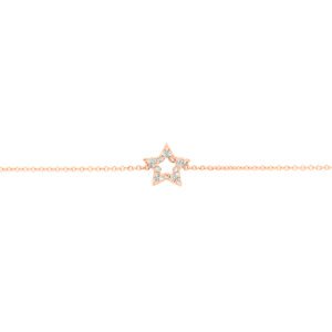 amrband ster en diamant 0.07ct h p1 15,5 + 2,5 cm