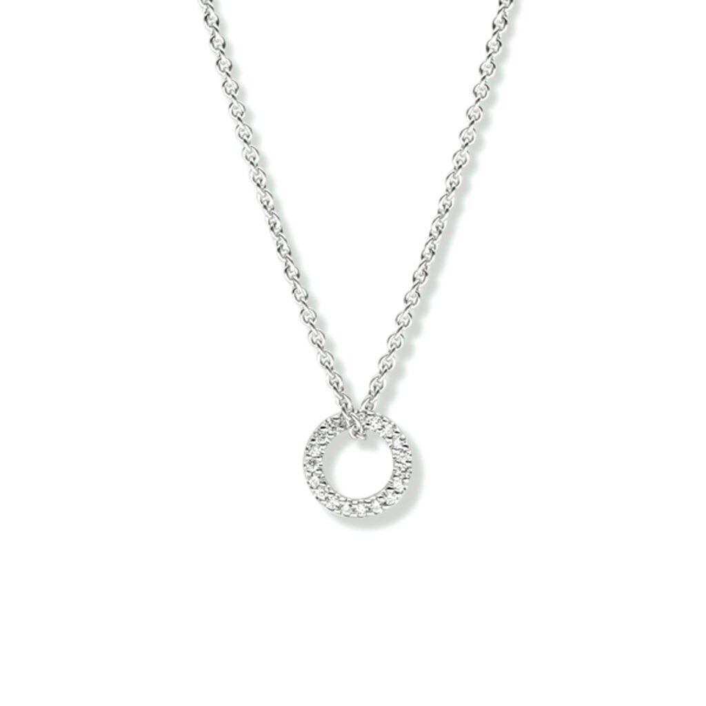 collier diamant 0.06ct h si 42 cm