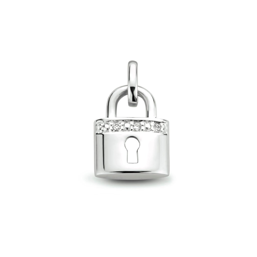hanger slot diamant 0.01ct h si