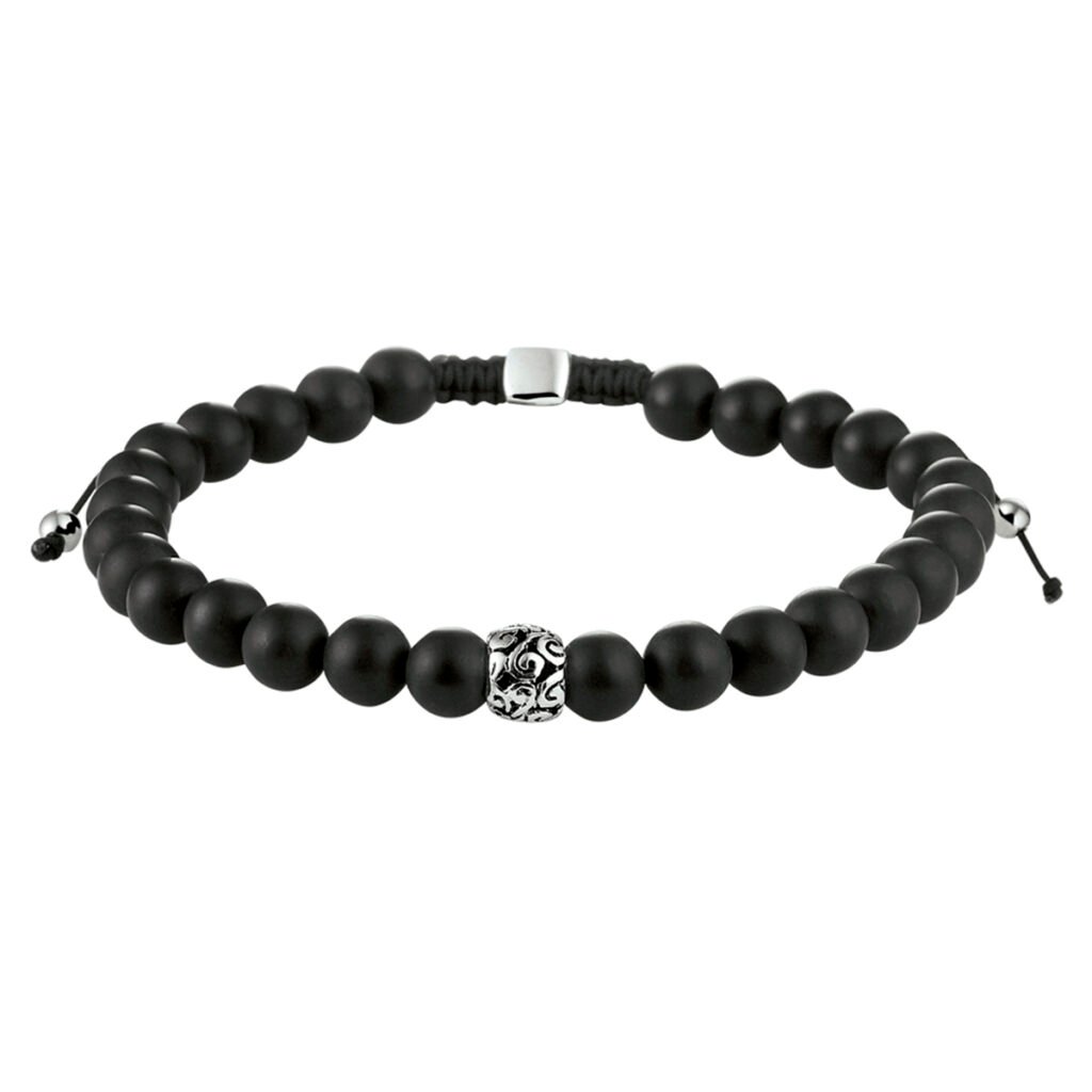 kralenarmband onyx 6,5 mm 19 - 26 cm