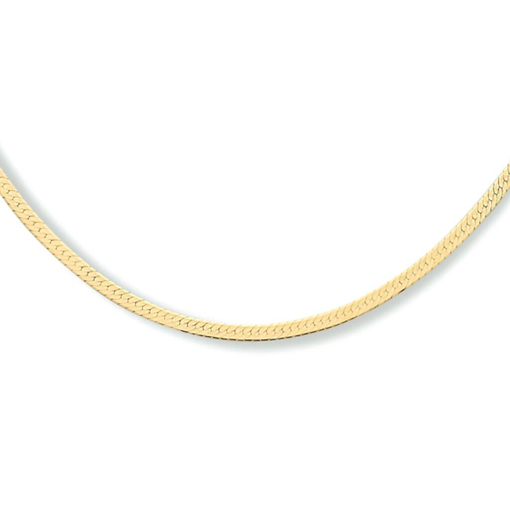 collier slang plat 2,0 mm 40 + 4 cm 1 micron