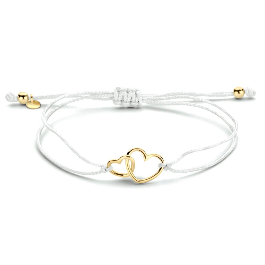 armband katoen hartjes
