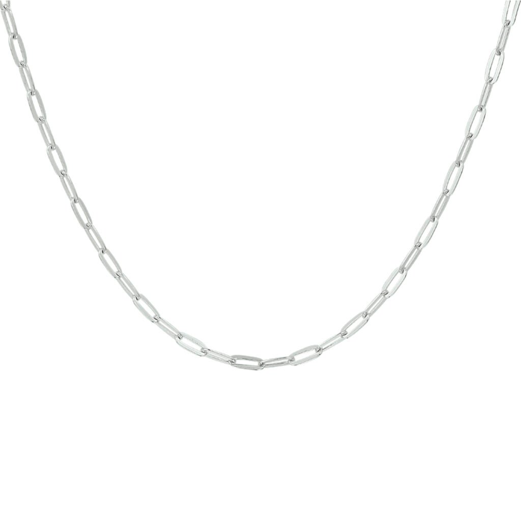 collier paperclip platte buis 2,4 mm 41 + 4 cm