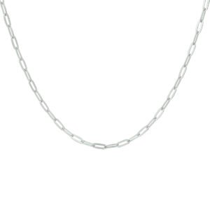 collier paperclip platte buis 2,4 mm 41 + 4 cm
