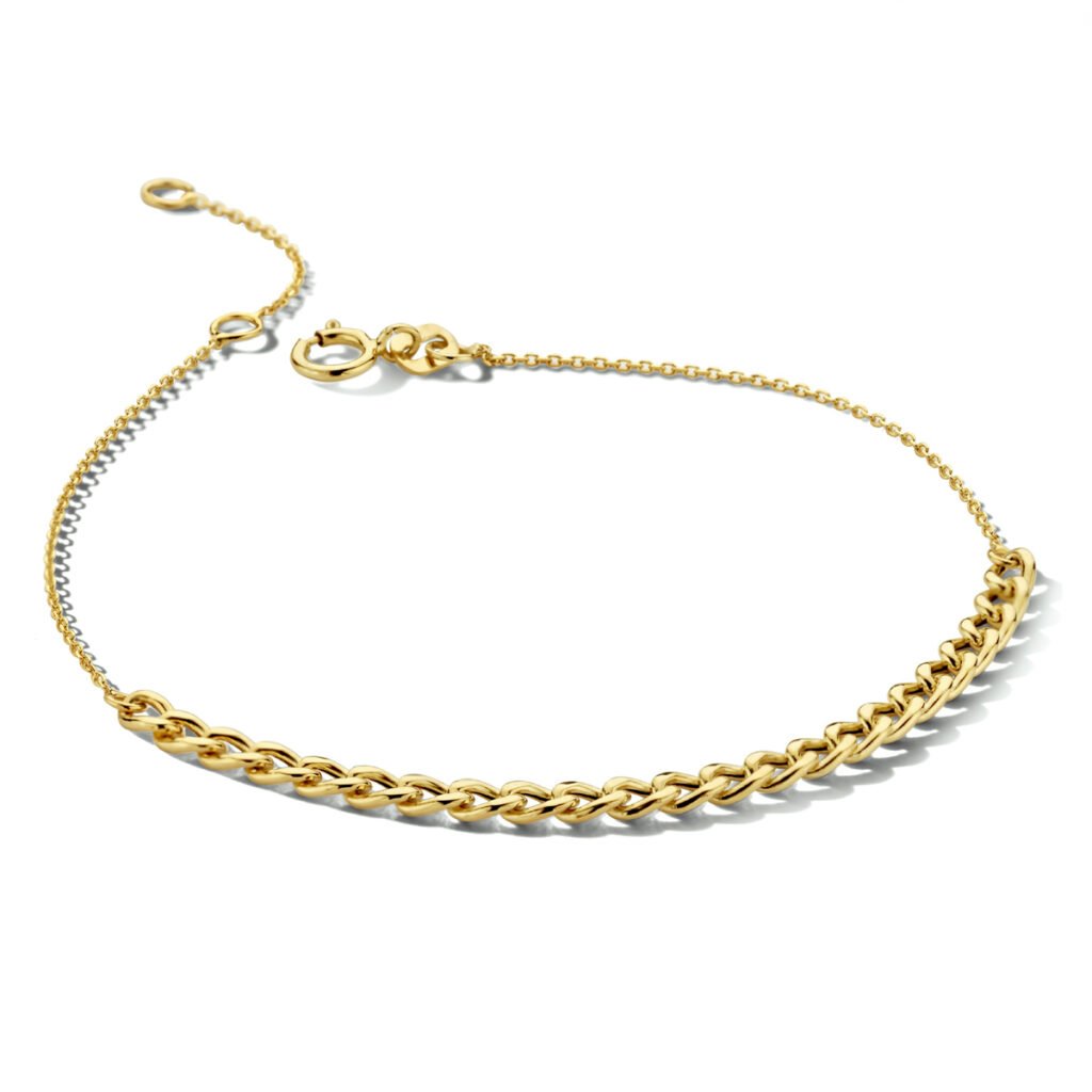 armband anker en gourmette 2,8 mm 16 - 17,5 - 19 cm