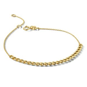 armband anker en gourmette 2,8 mm 16 - 17,5 - 19 cm