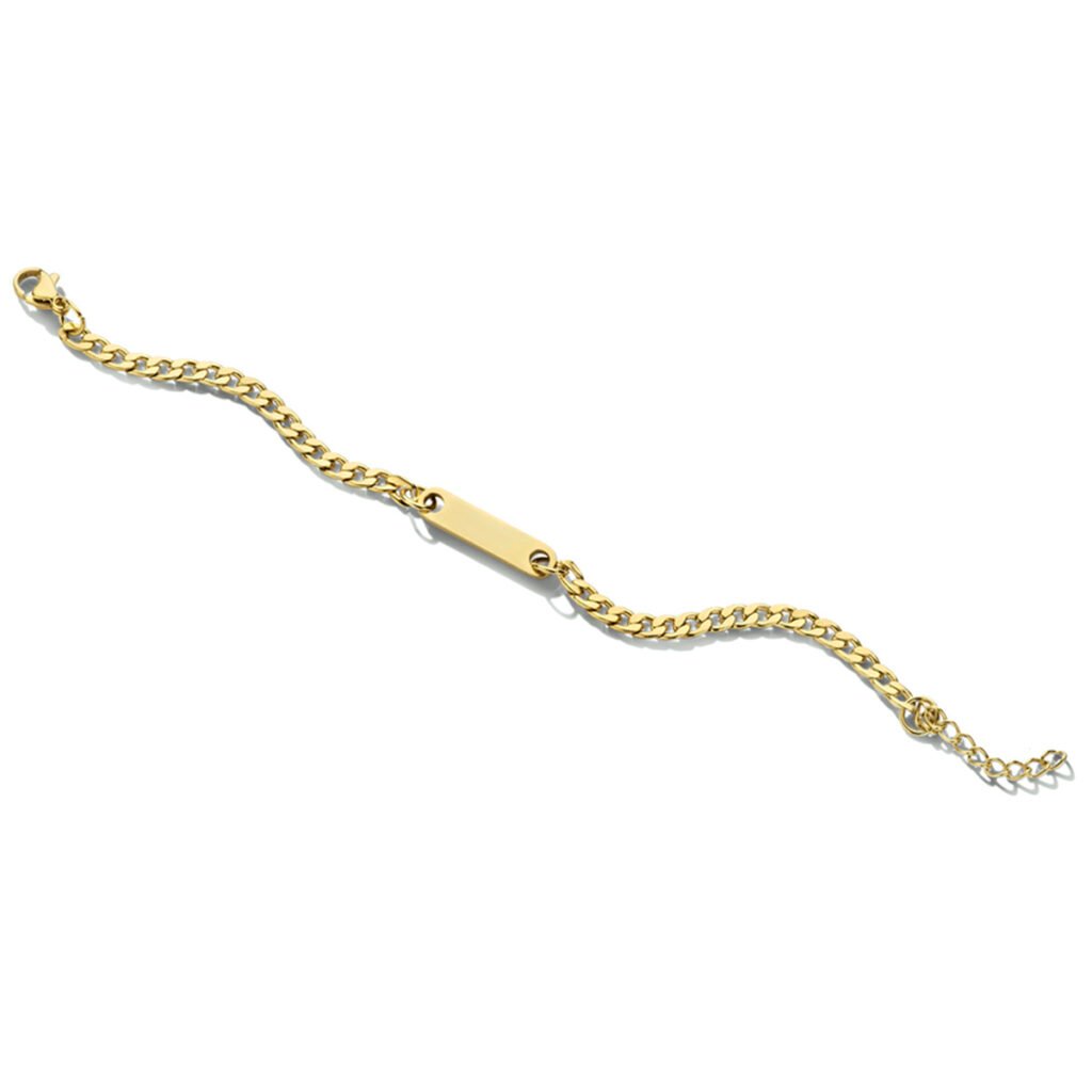 graveerarmband plaat 5,0 mm ion plating
