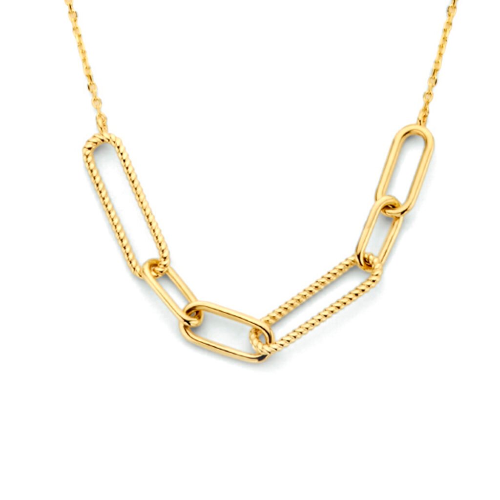 collier anker en paperclip 4,0 mm 40 - 42 - 44 cm