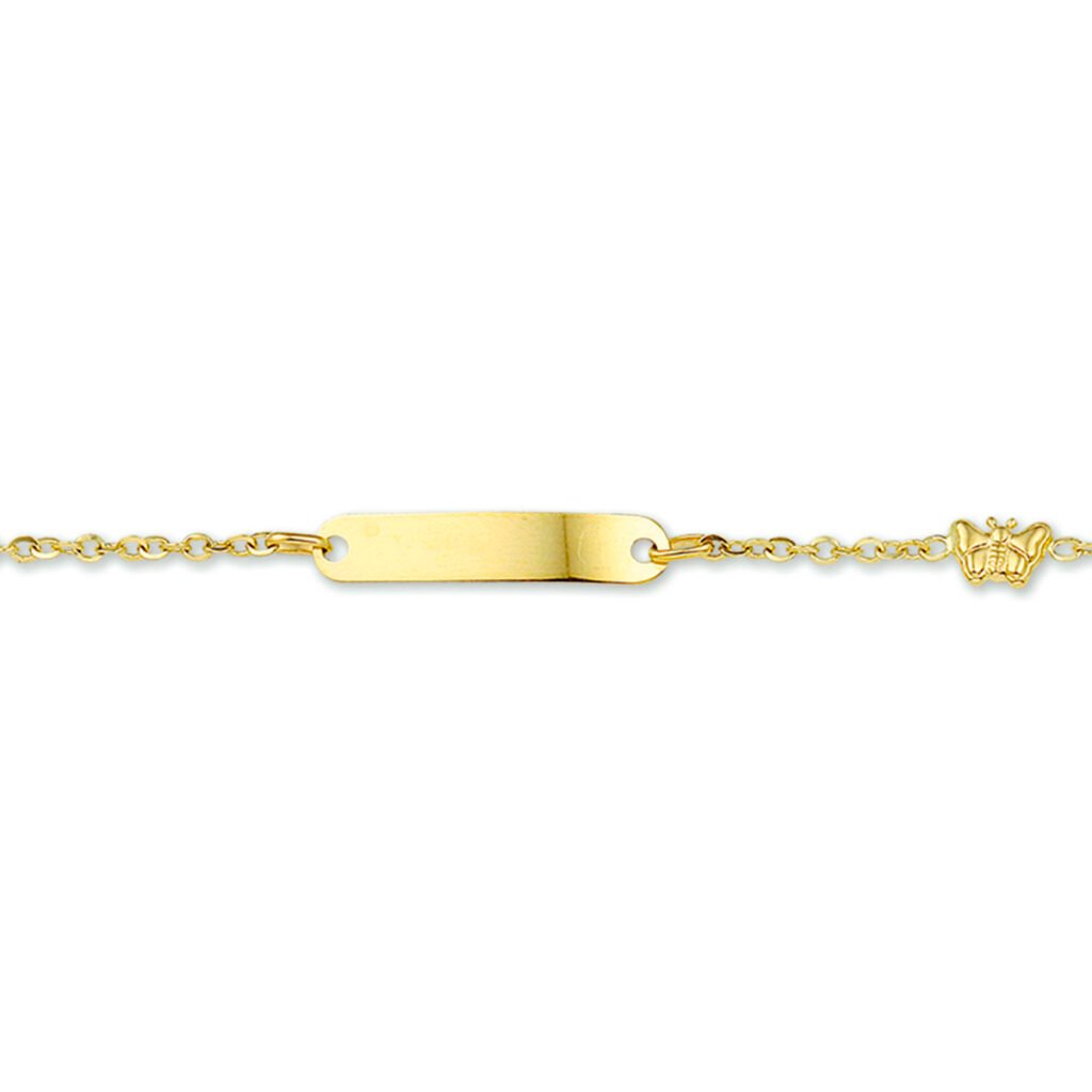 graveerarmband vlinder plaat 4,0 mm
