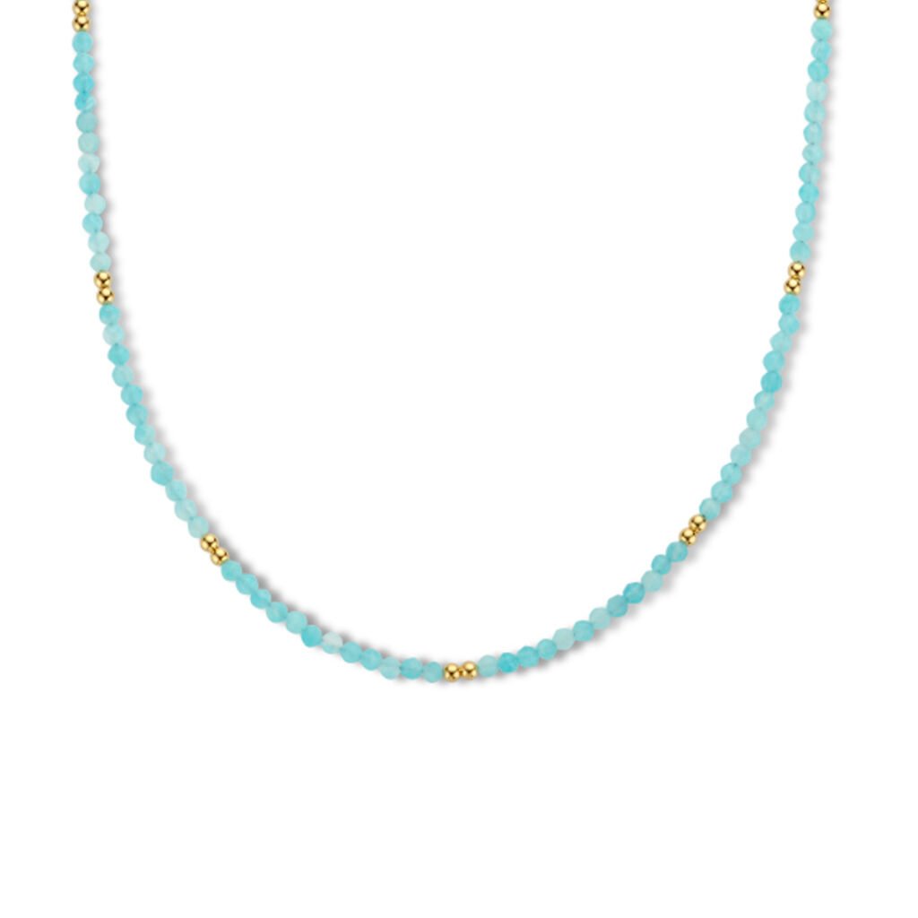 collier amazoniet 40 + 4 cm