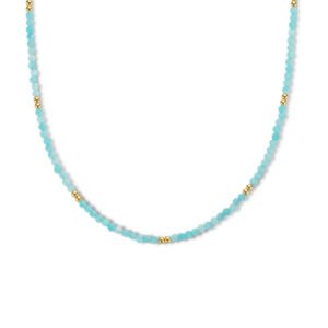 collier amazoniet 40 + 4 cm