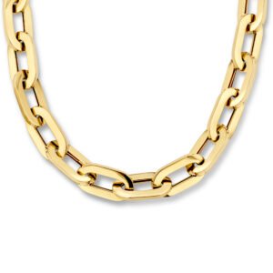 collier paperclip vierkante buis 12 mm 46 cm