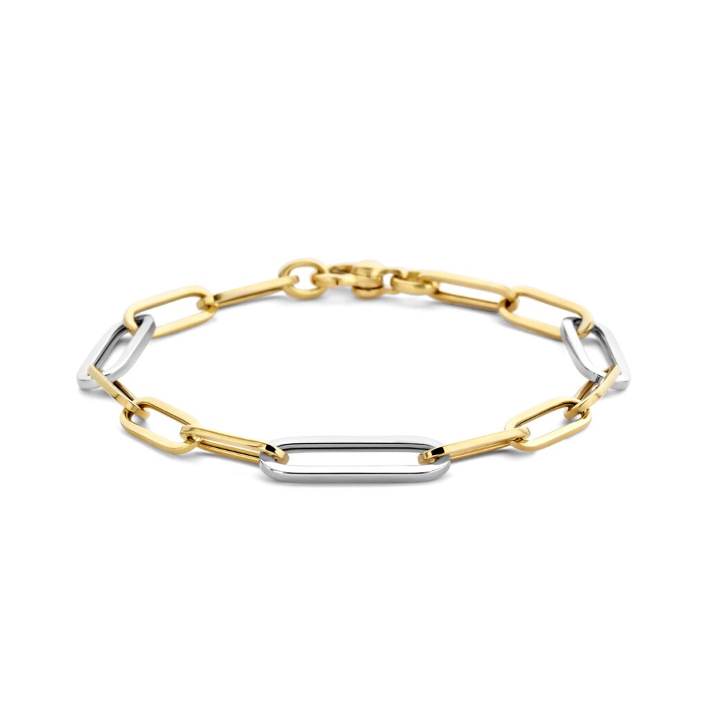 armband paperclip vierkante buis 7,0 mm 19 cm