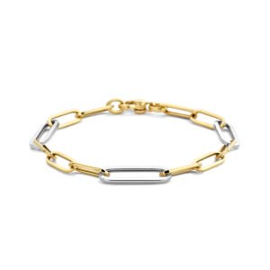 armband paperclip vierkante buis 7,0 mm 19 cm