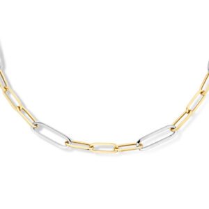 collier paperclip vierkante buis 7,0 mm 45 cm