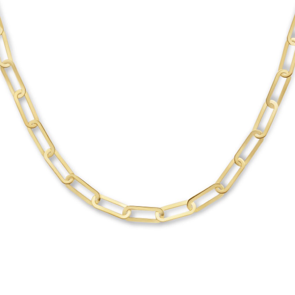 collier paperclip platte buis 5,5 mm 45 cm